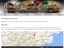 Tablet Screenshot of howard-rotavator-spares.com